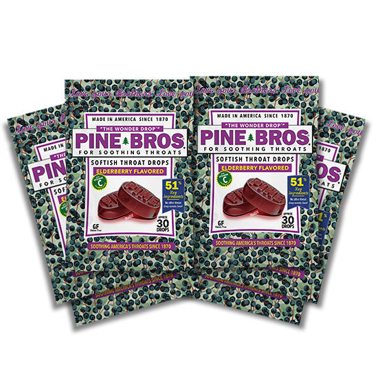 Pine Brothers Elderberry Softish Throat Drops bag